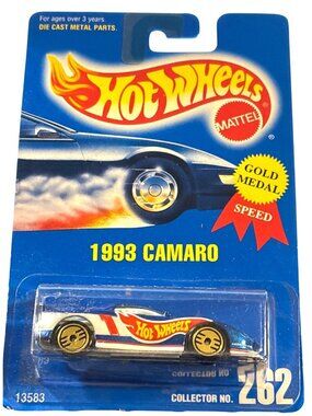 2/$12 Vintage Die Cast Hot Wheels 1993 Camaro Collector No. 262 Car Gold  Speed